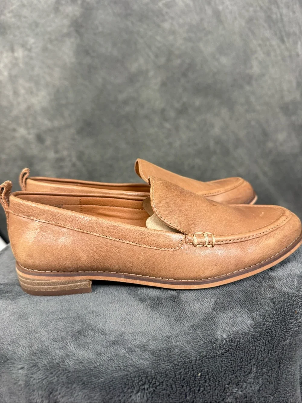 Lucky Brand Brown Leather Penny Loafers Women’s Size 7.5M